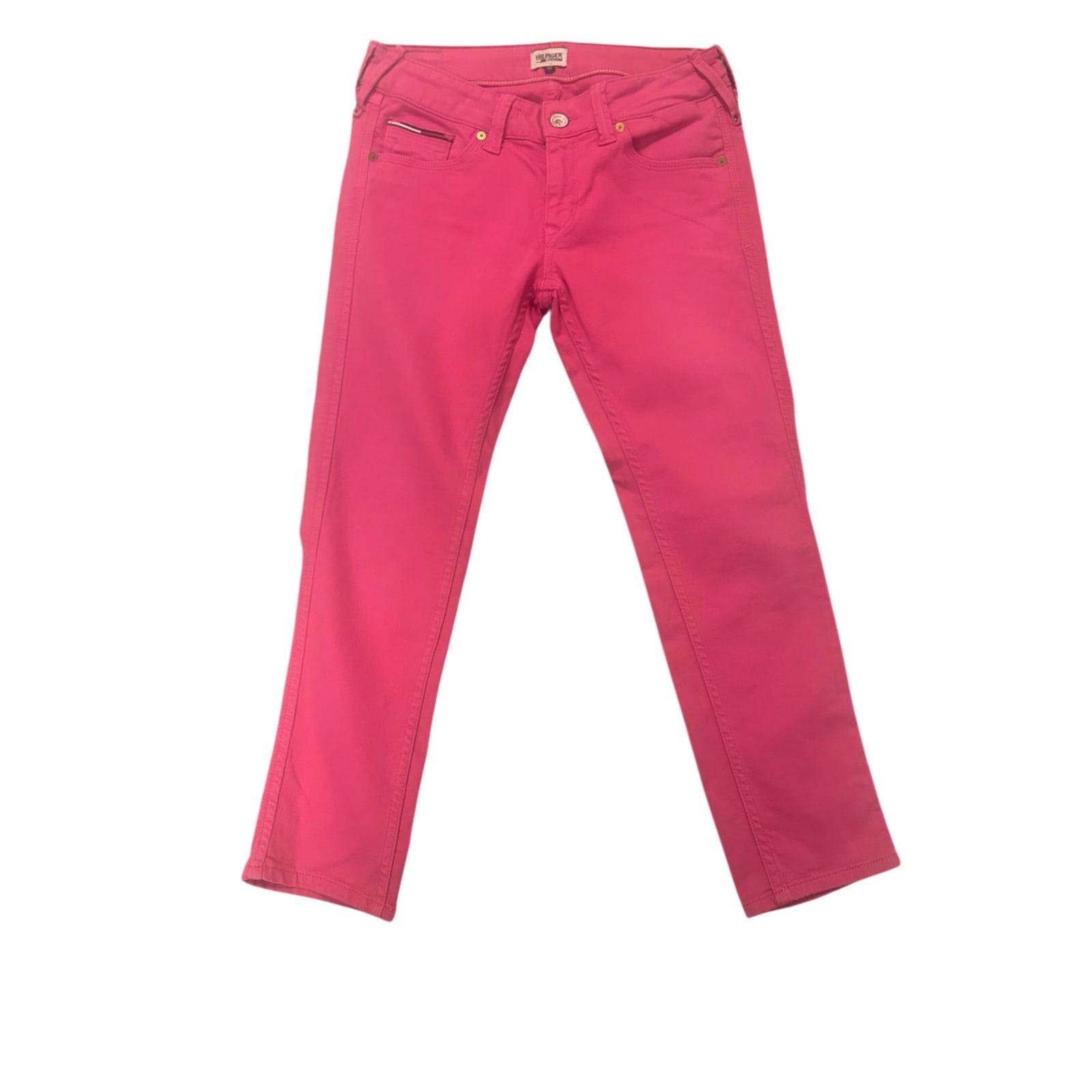Tommy Hilfiger Damen Jeans | Gr. 28 (36) | Pink | 3/4 Länge