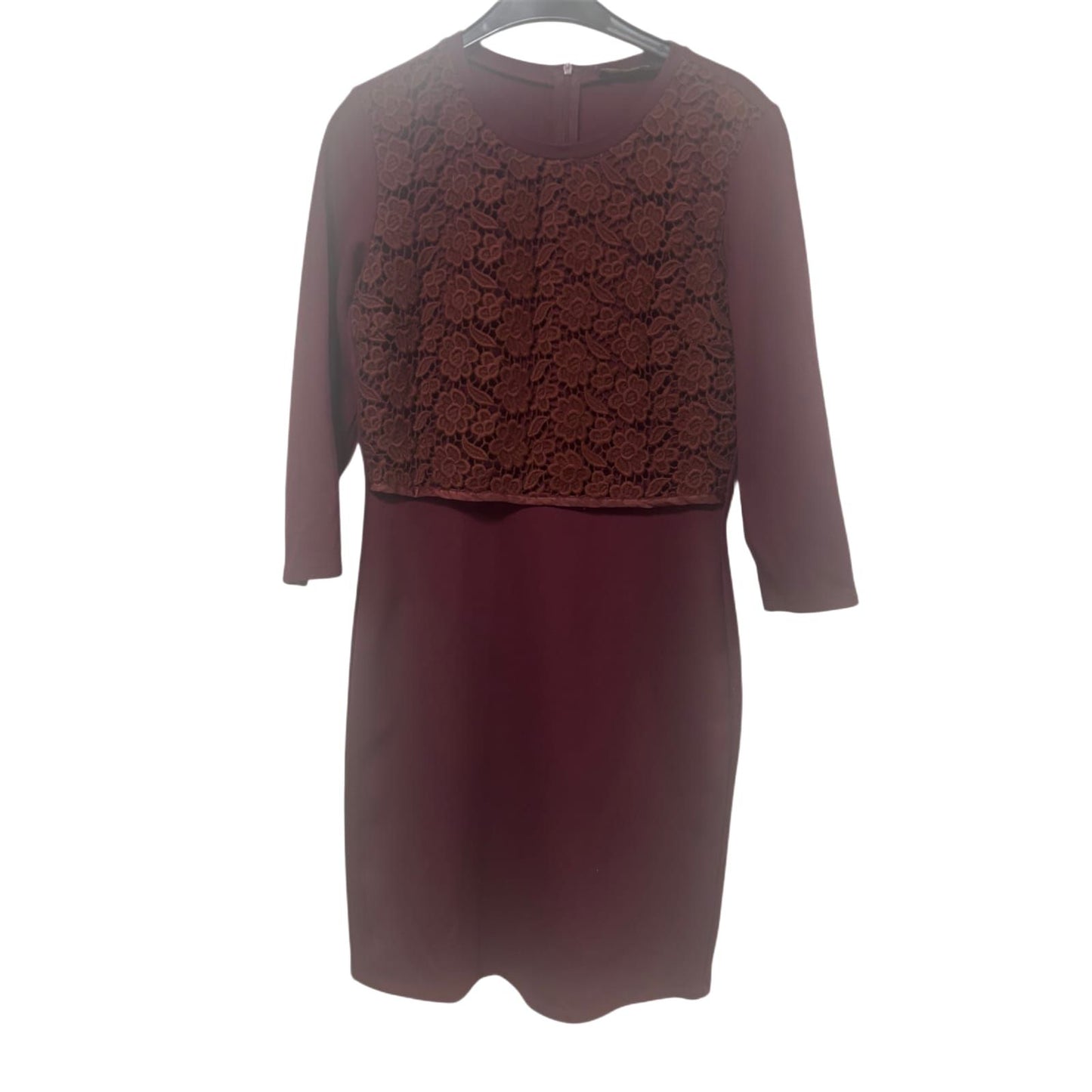 Weekend Max Mara Kleid Damen Dress Damenkleid Gr. L Spitze Elegant Sommerkleid