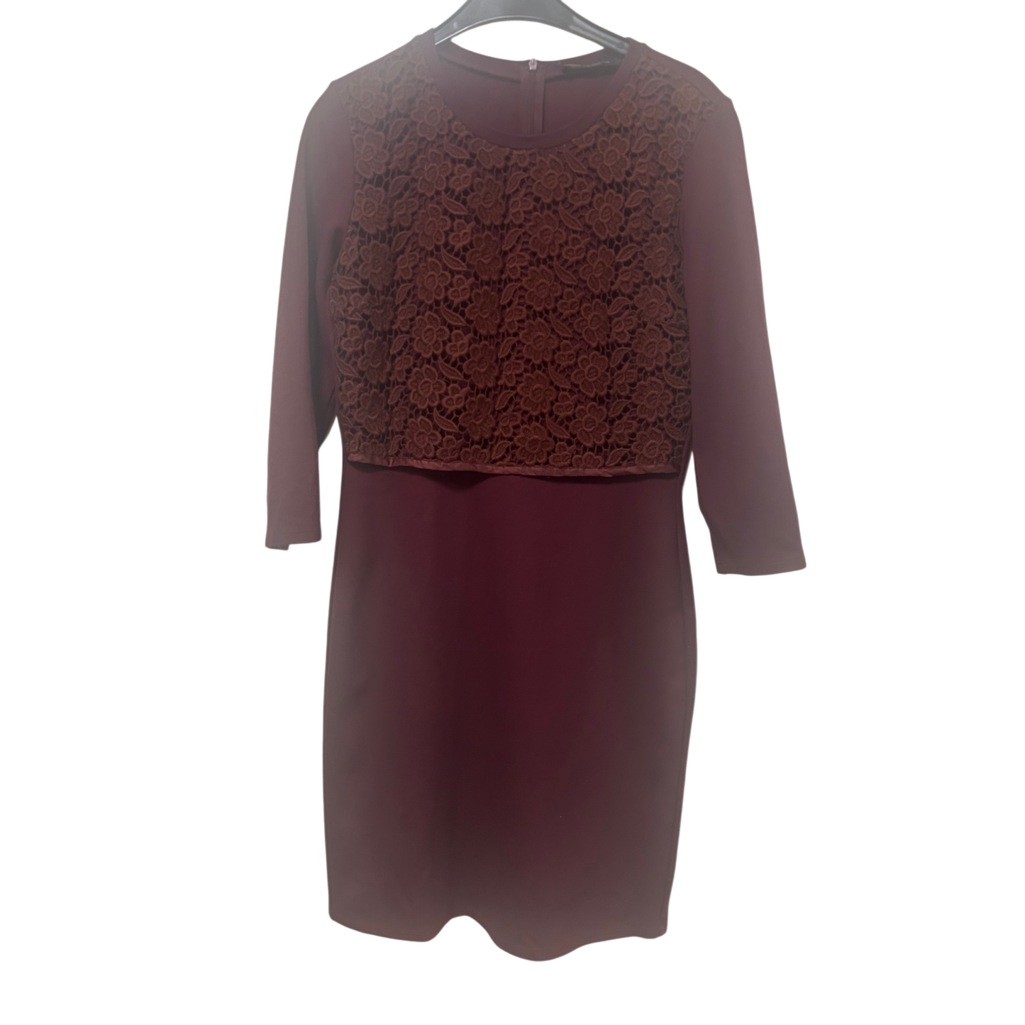 Weekend Max Mara Kleid Damen Dress Damenkleid Gr. L Spitze Elegant Sommerkleid