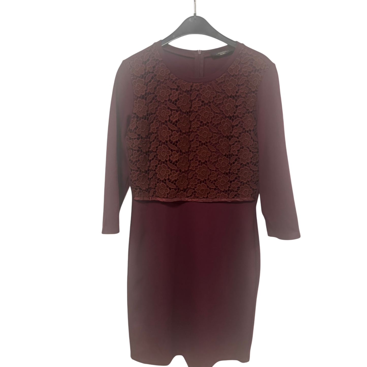 Weekend Max Mara Kleid Damen Dress Damenkleid Gr. L Spitze Elegant Sommerkleid