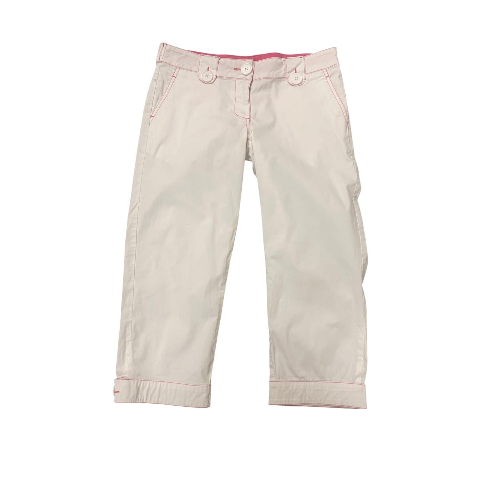Amisu Damen Hose | Gr. 36 | Weiß | 96% Baumwolle | Casual Chic