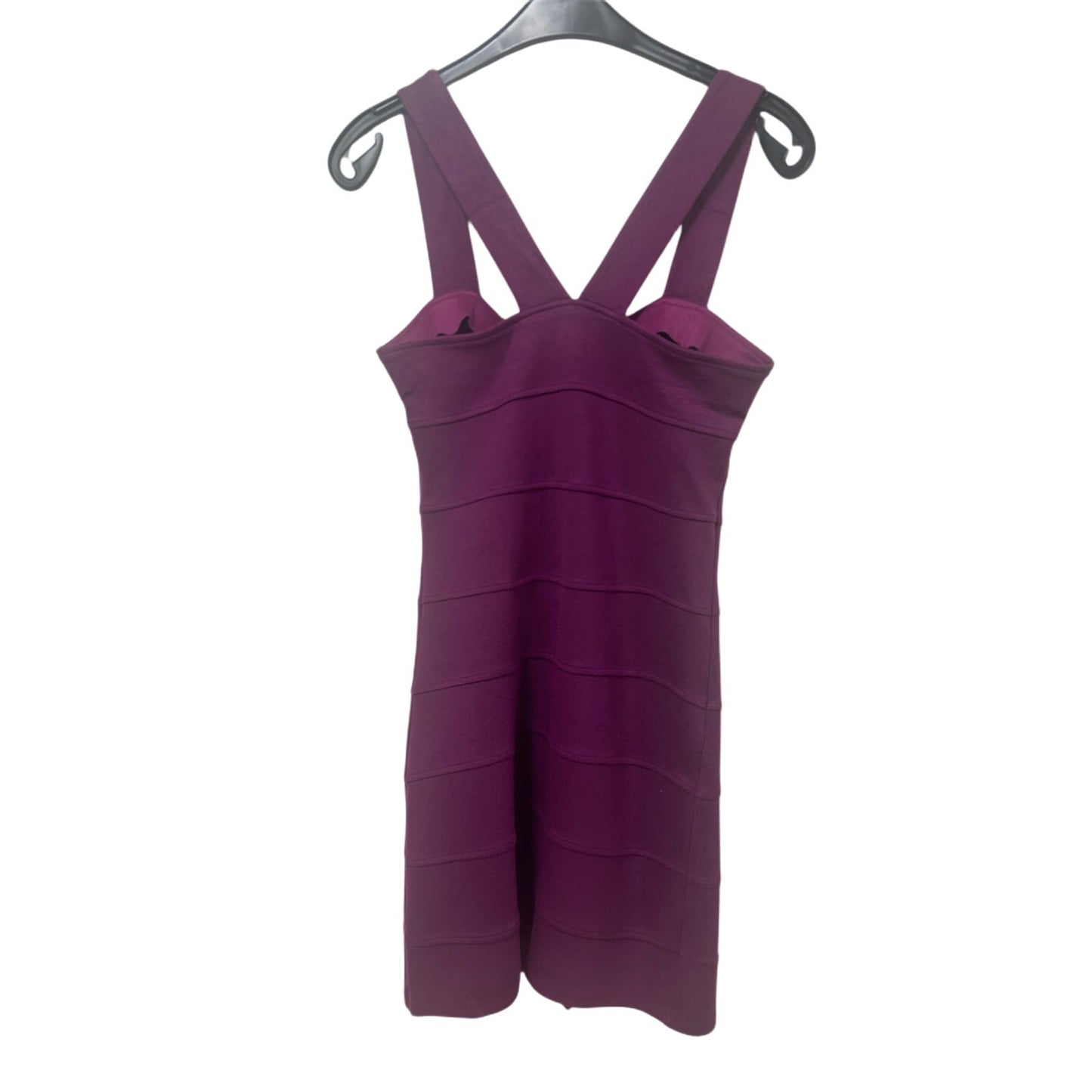 H&M Kleid Damen Dress Damenkleid Gr. S Schwarz Bandage Look Stretch Elegant Sexy