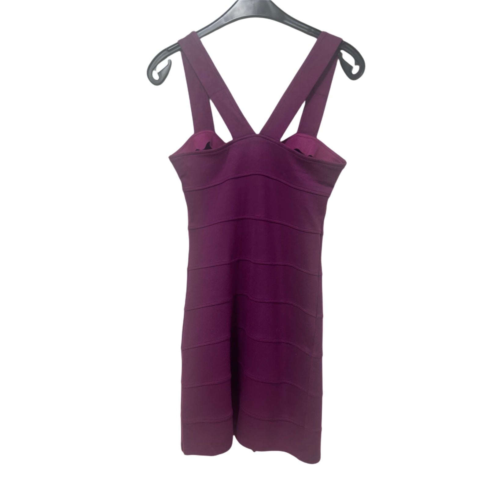 H&M Kleid Damen Dress Damenkleid Gr. S Schwarz Bandage Look Stretch Elegant Sexy