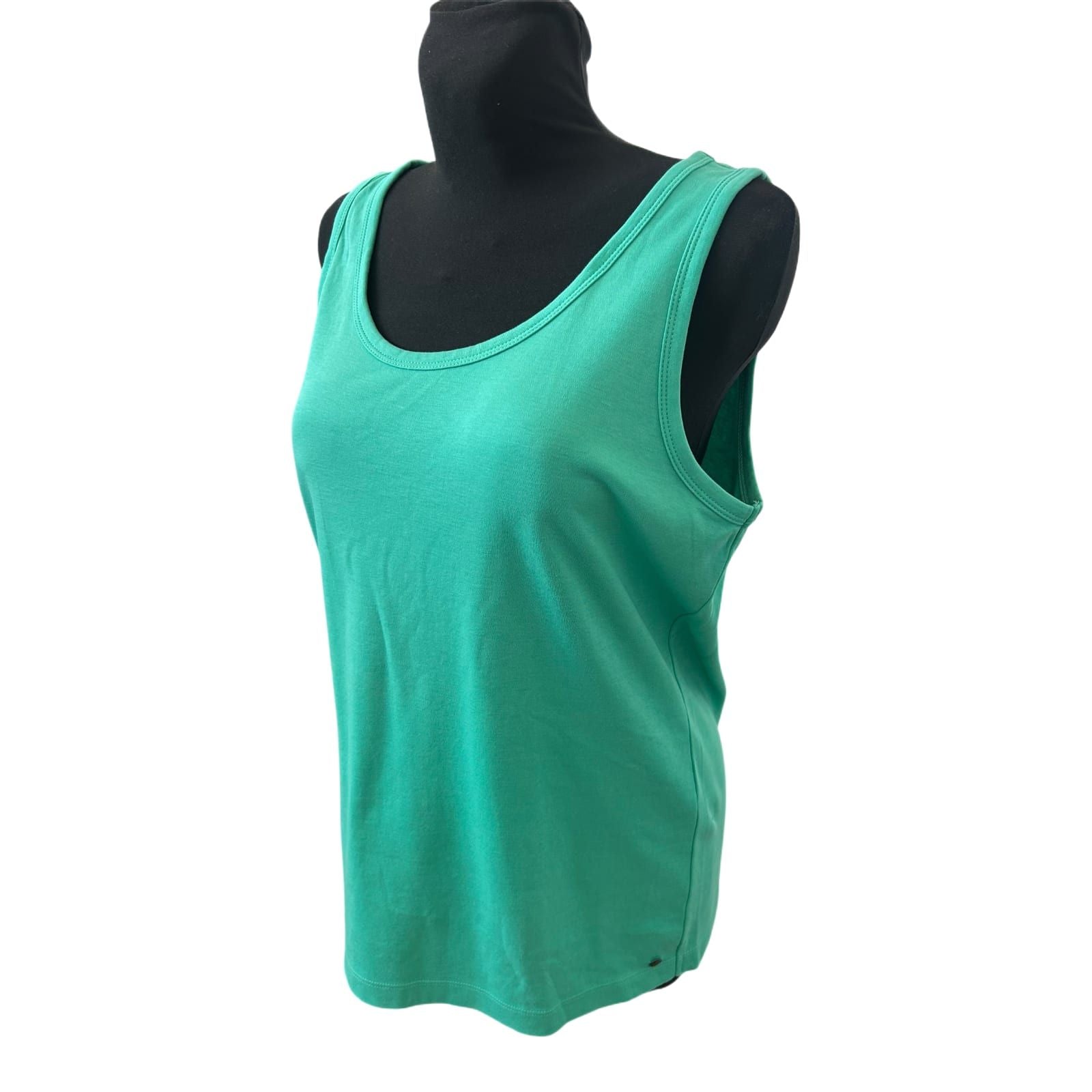 Cecil T Shirt Damen Gr XXL Grün Baumwolle Stretch Basic Locker Sommer