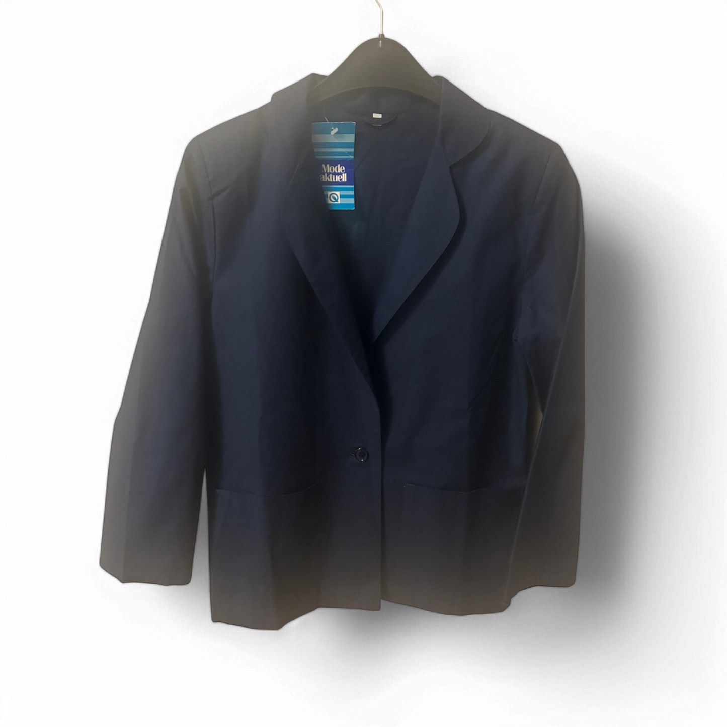 Quelle Vintage Blazer Damen Gr 38 Blau Retro Stil Neu Ungetragen Elegant