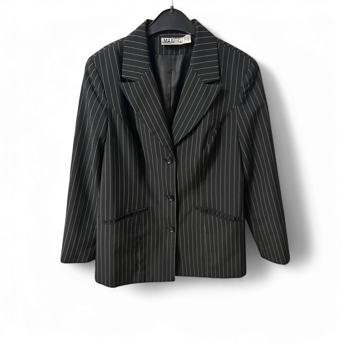 Maxime Blazer Gr. 38 | Schwarz Gestreift | Elegant & Klassisch