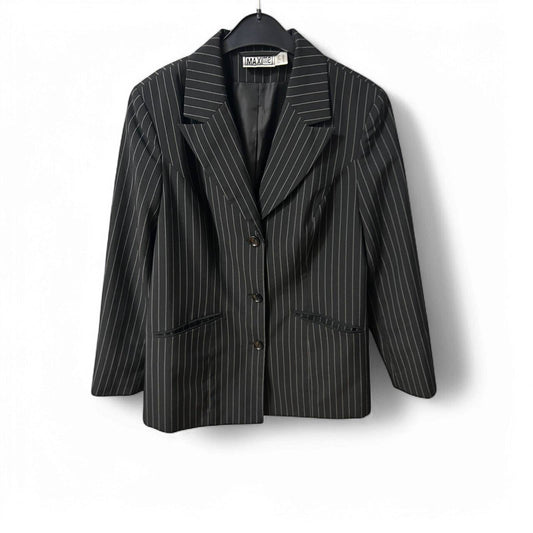 Maxime Blazer Gr. 38 | Schwarz Gestreift | Elegant & Klassisch