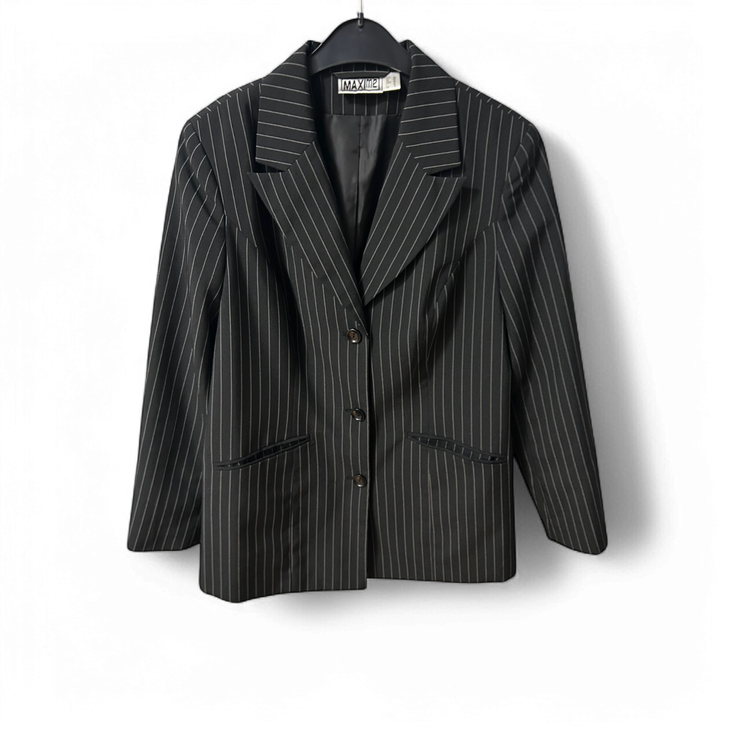 Maxime Blazer Gr. 38 | Schwarz Gestreift | Elegant & Klassisch