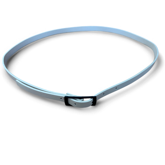 Schmaler Damen Gürtel Weiß Minimalistisch Zeitlos 85 cm Leder Elegant Gürtel