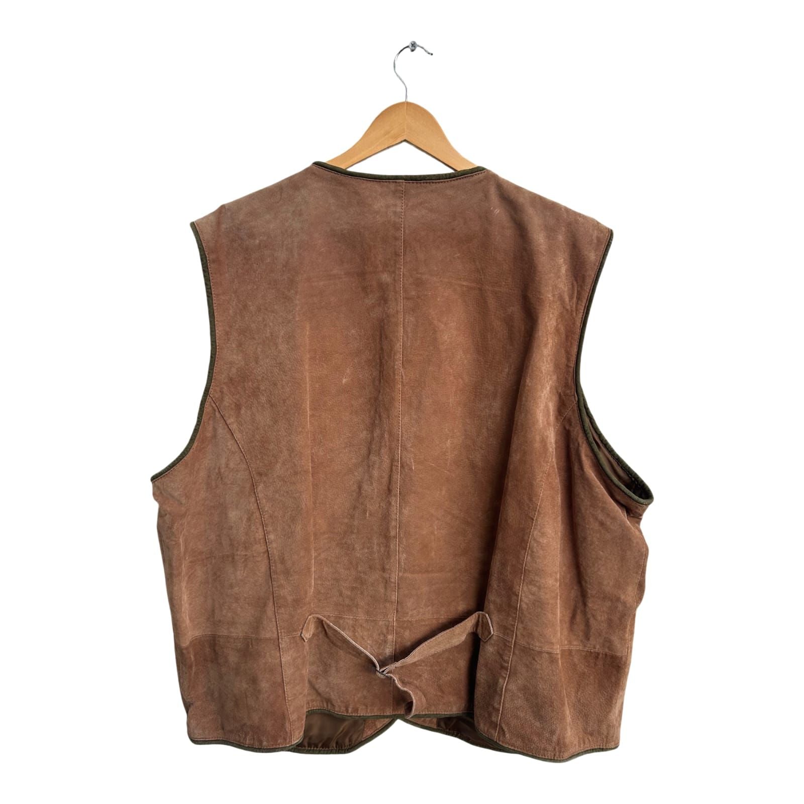 Natural Life Trachtenweste Herren Gr 62 Braun Wildleder Echtleder Landhaus