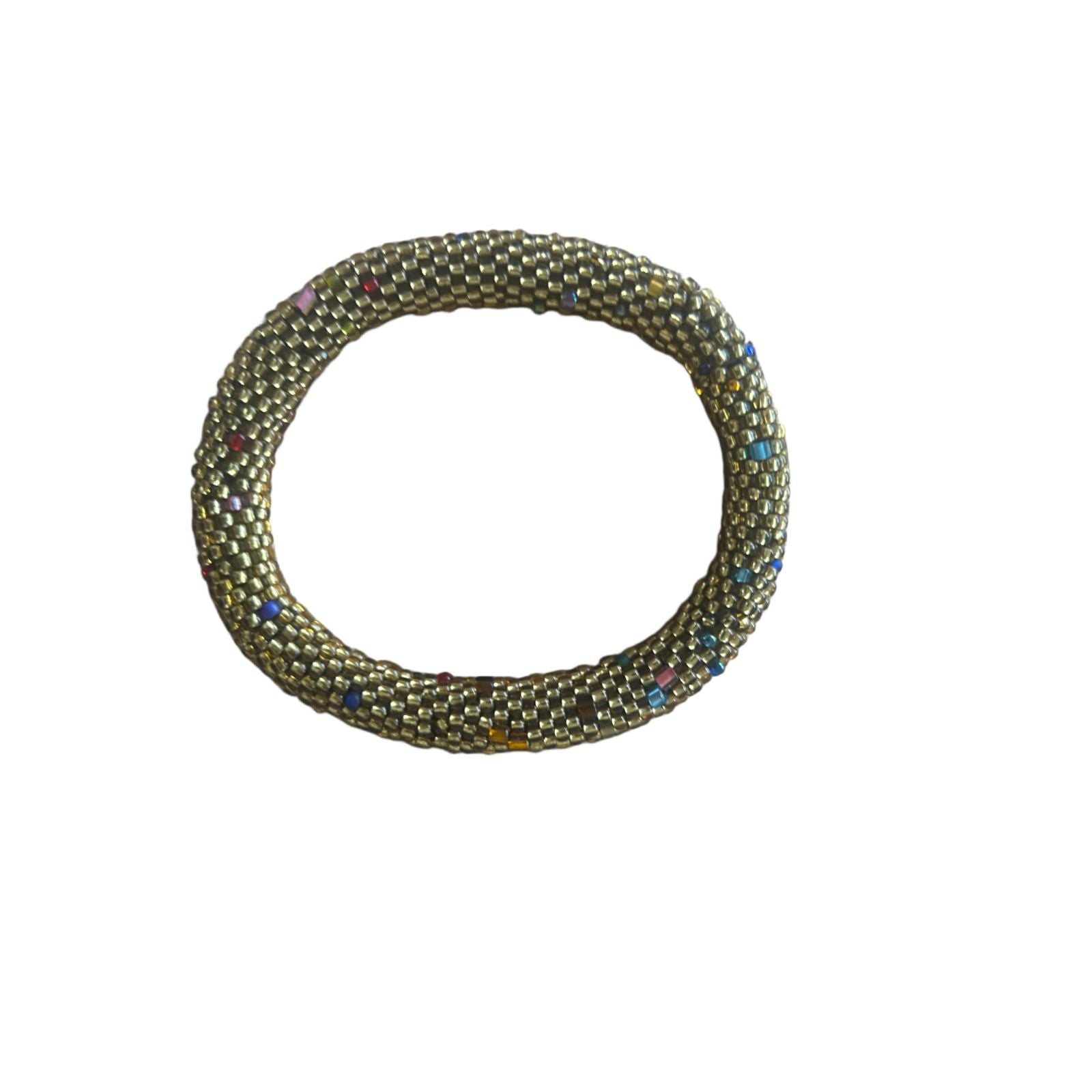Mesh Armband Goldfarben Flexibel Modern Boho