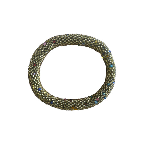Mesh Armband Goldfarben Flexibel Modern Boho