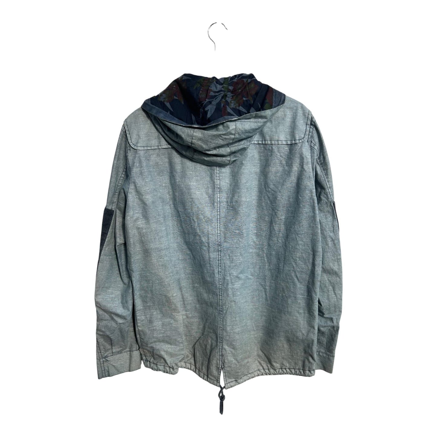 Hamaki Ho Jacke Herren Gr L Hellblau Baumwolle Designer Italien Ungefüttert Modern