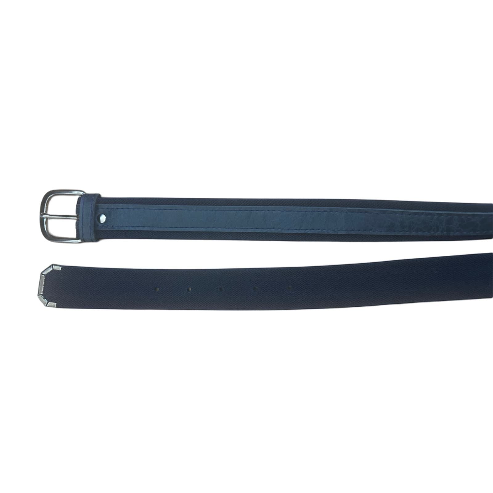 Eleganter HerrenGürtel 110 cm Dunkelblau Stilvoll Hochwertig Leder Elegant