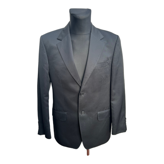 Manguun Men Sakko Herren Gr 52 Schwarz Baumwollmix Elegant Business Modern Classic