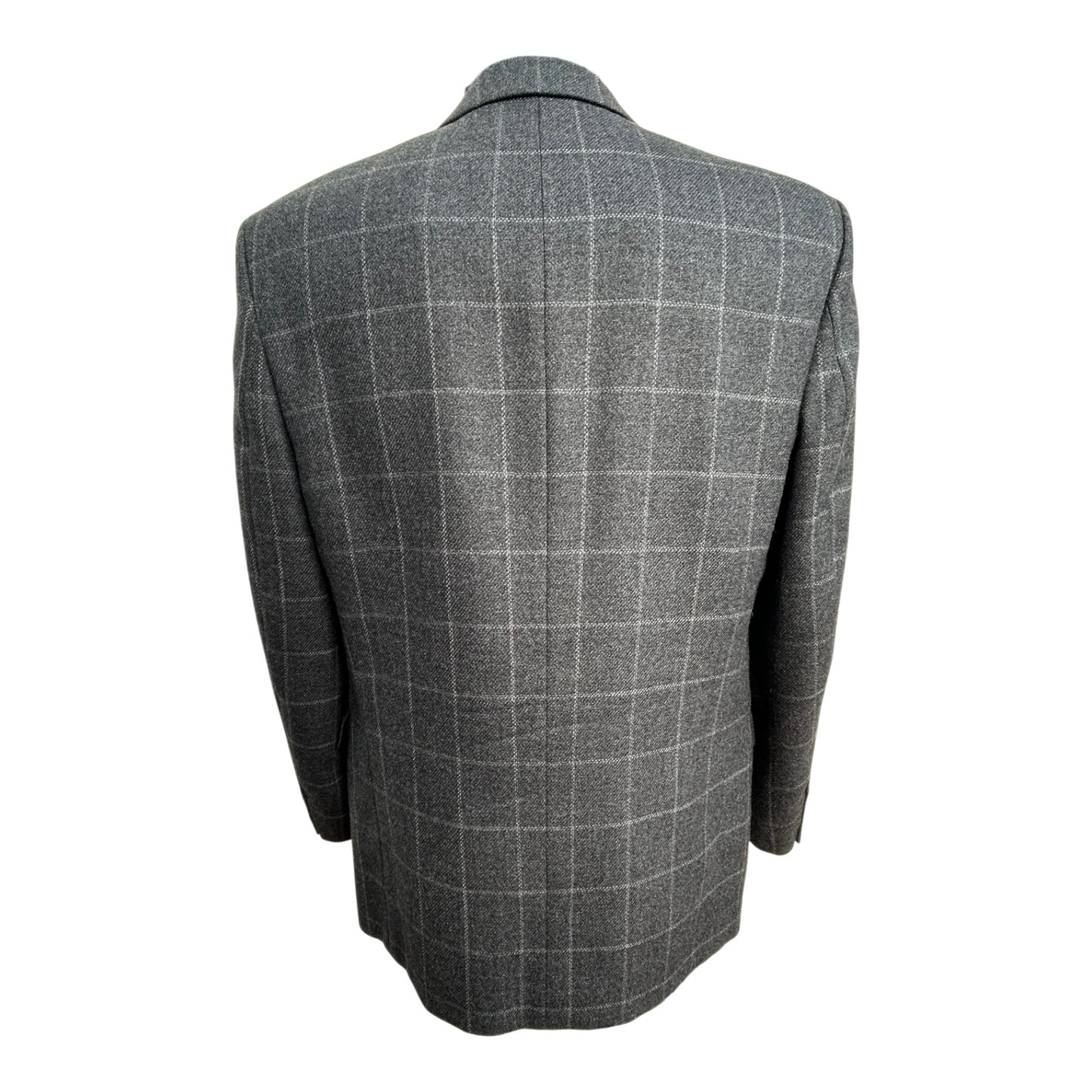 Levanto Sakko Herren Gr 50 Grau Fensterkaro Schurwolle Elegant Classic Business