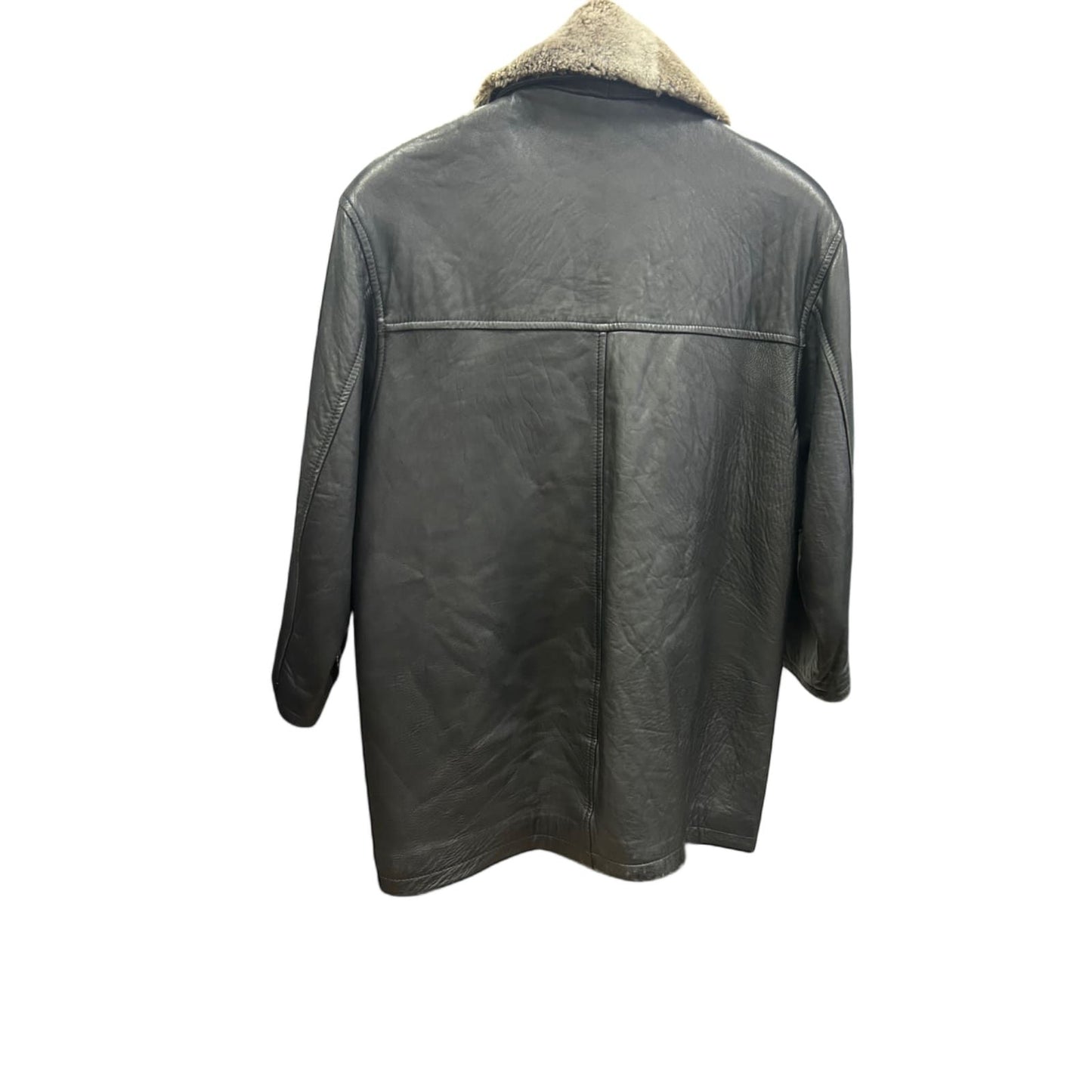 🖤 Yessica Damen Lederjacke Gr. 40 – Schwarz – Warme Winterjacke mit Fellkragen 🖤