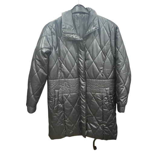 🌟 Pure Panda Damenjacke M – Steppmantel Schwarz Warm 🌟