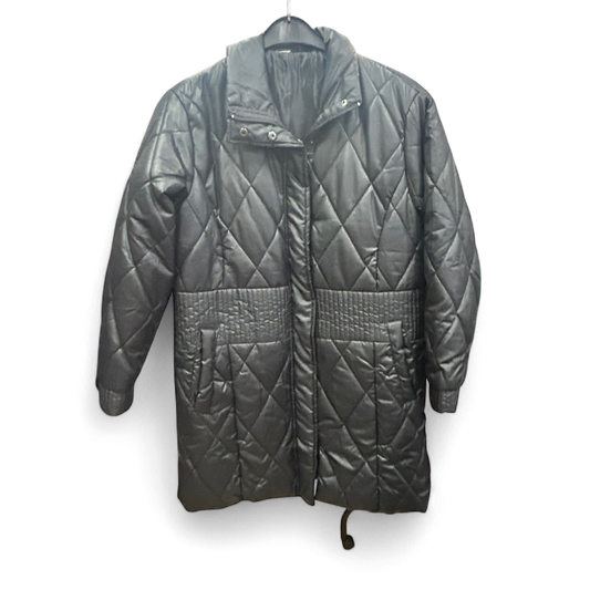 🌟 Pure Panda Damenjacke M – Steppmantel Schwarz Warm 🌟