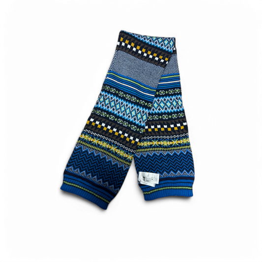 🧢 H&M Kinderschal Jungen Blau Bunt 110x20 – Top Zustand 🧢