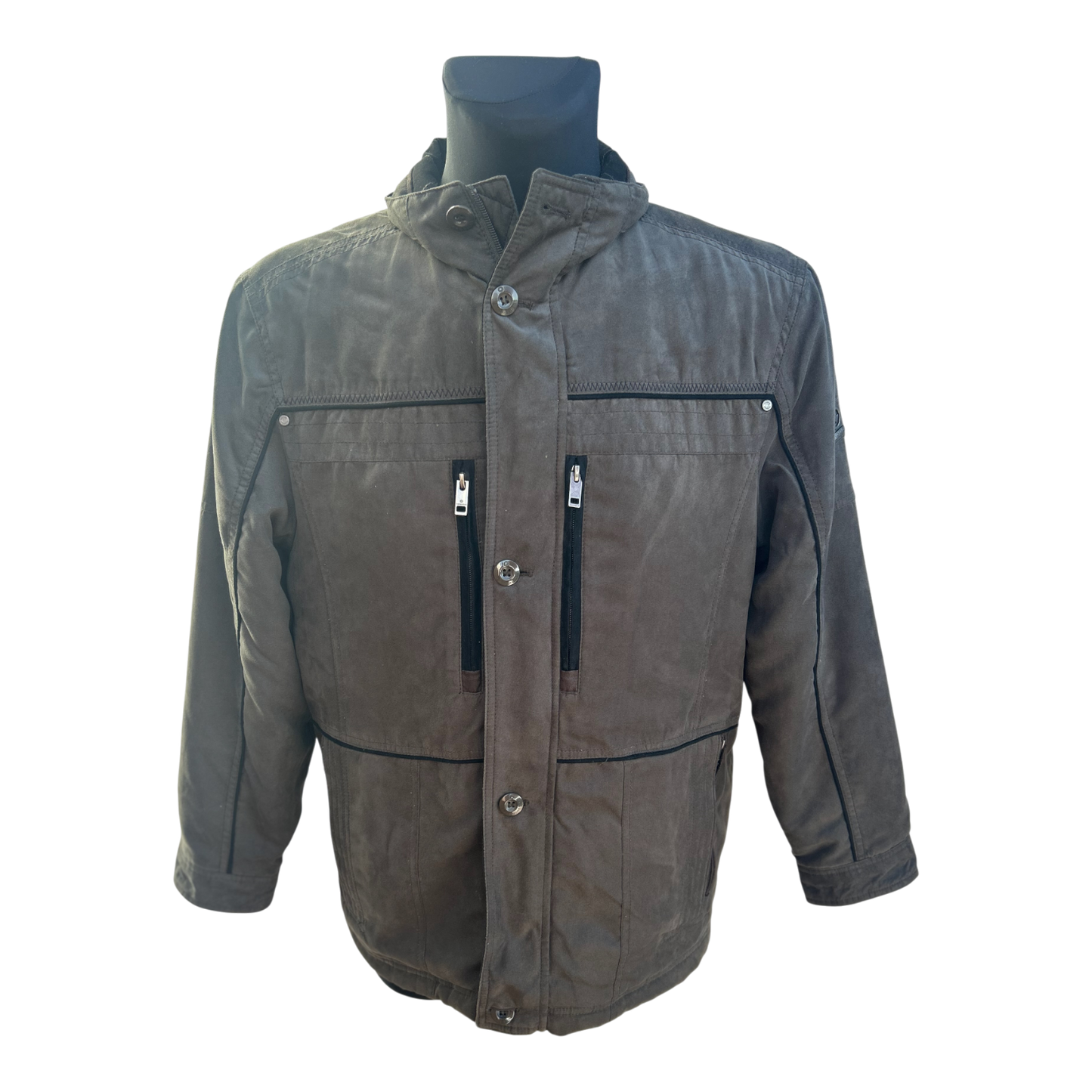 Redpoint Herren Jacke Gr 24 Braun Freizeitjacke Warm Futter Polyester klassisch