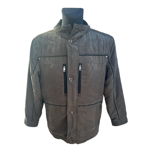 Redpoint Herren Jacke Gr 24 Braun Freizeitjacke Warm Futter Polyester klassisch