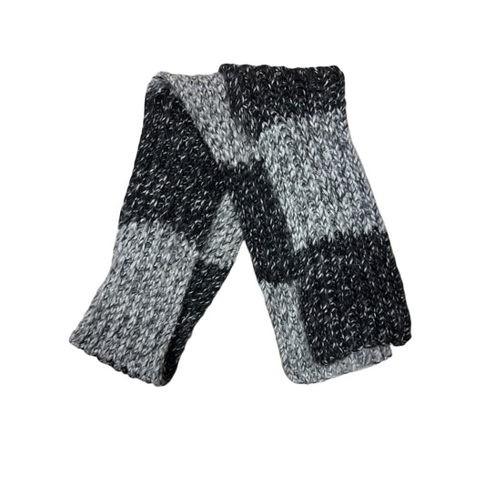 🧣 Schal Grau Schwarz 220x20 cm – Weich & Lang 🧣