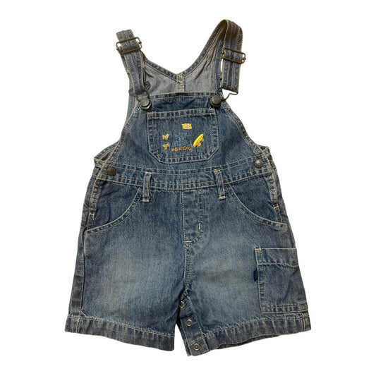 TCM Tchibo Baby Latzhose Jungen kurz Gr 74 Blau Sommer Baumwolle Kinderhose