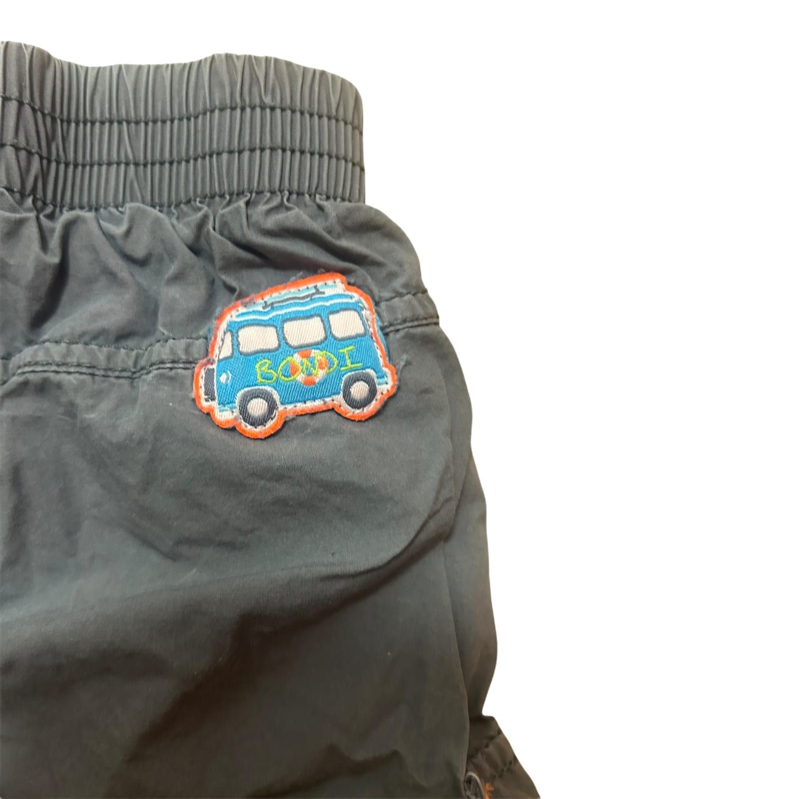 Bondi Baby Hose Cargo grau Gr 74 Baumwolle Jungen Kinderhose Sommer Krempel