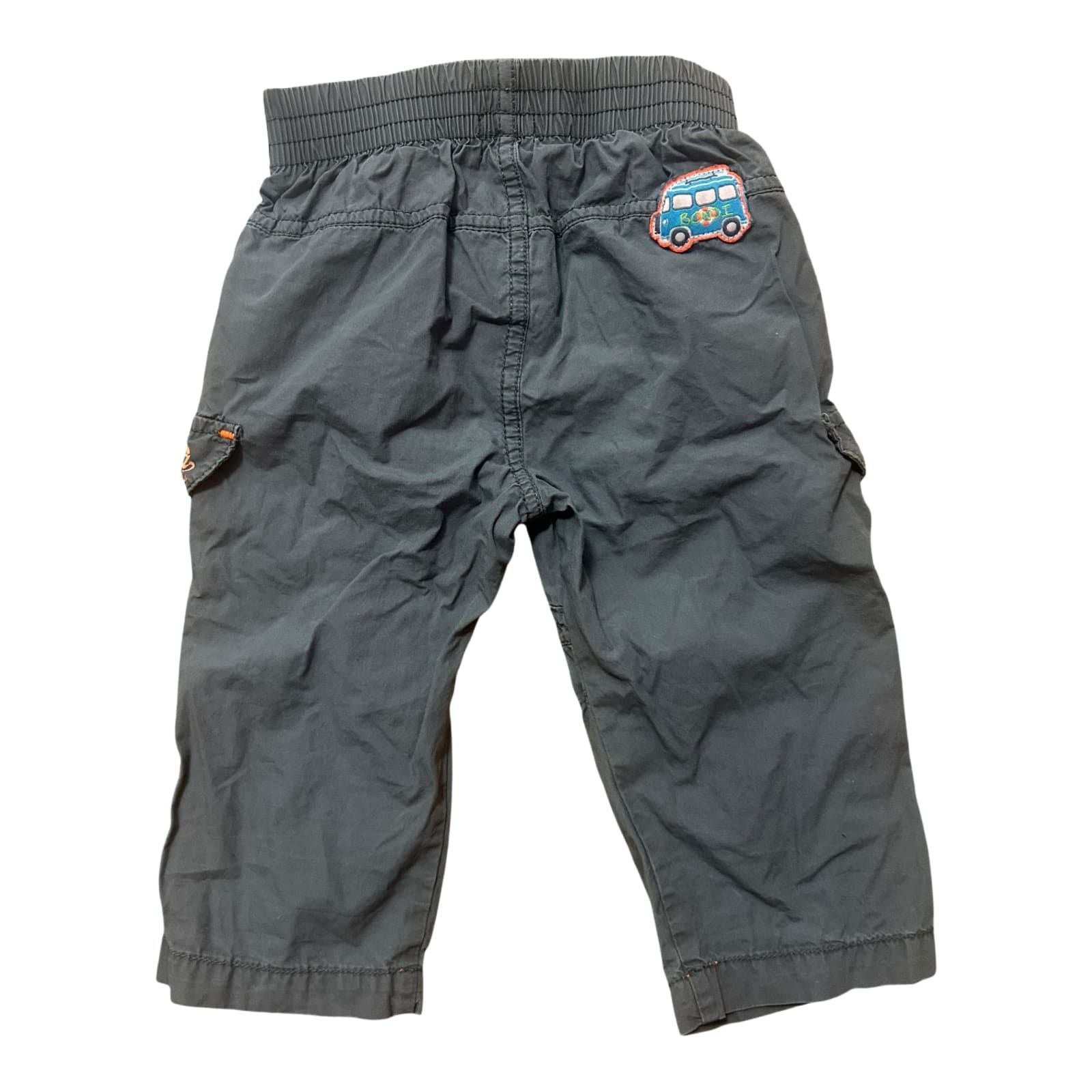 Bondi Baby Hose Cargo grau Gr 74 Baumwolle Jungen Kinderhose Sommer Krempel