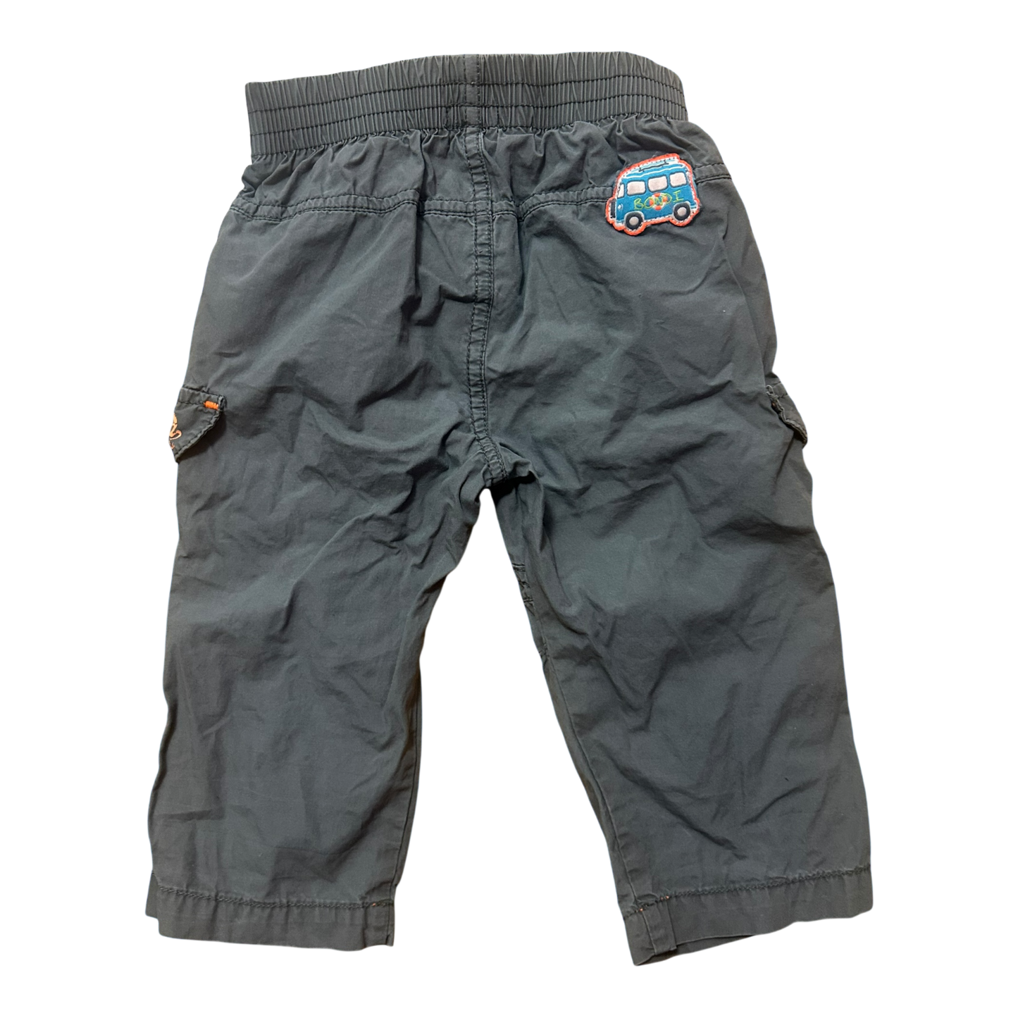 Bondi Baby Hose Cargo grau Gr 74 Baumwolle Jungen Kinderhose Sommer Krempel