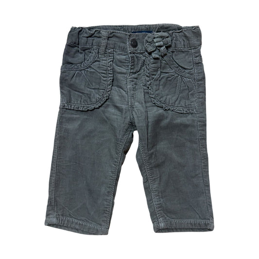 Blue Seven Mädchen Cordhose Gr 68 Grau Baumwolle Herz Stickerei Baby Hose
