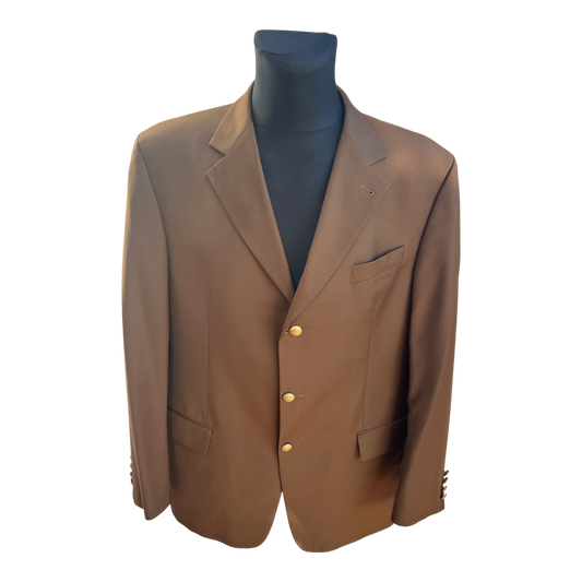 Vitale Barberis Canonico Sakko Gr 56 Braun Herren Sakko Schurwolle Italien Elegant