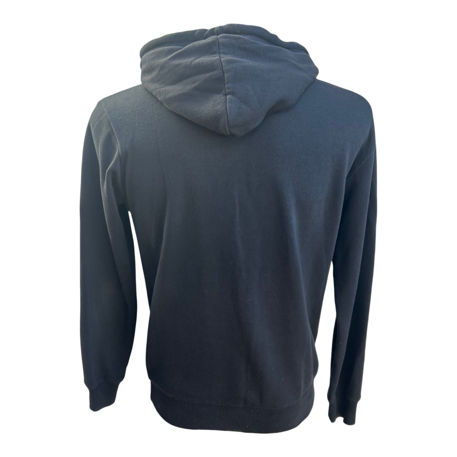 FSBN Hoodie Herren Gr M Schwarz Blau Kapuzenpullover Slim Fit Streetwear Sportlich