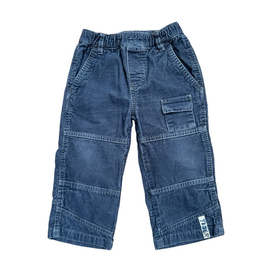 TCM Baby Jungen Hose Gr 86 Blau Cargohose Baumwolle Cord Freizeit Robust Kinder