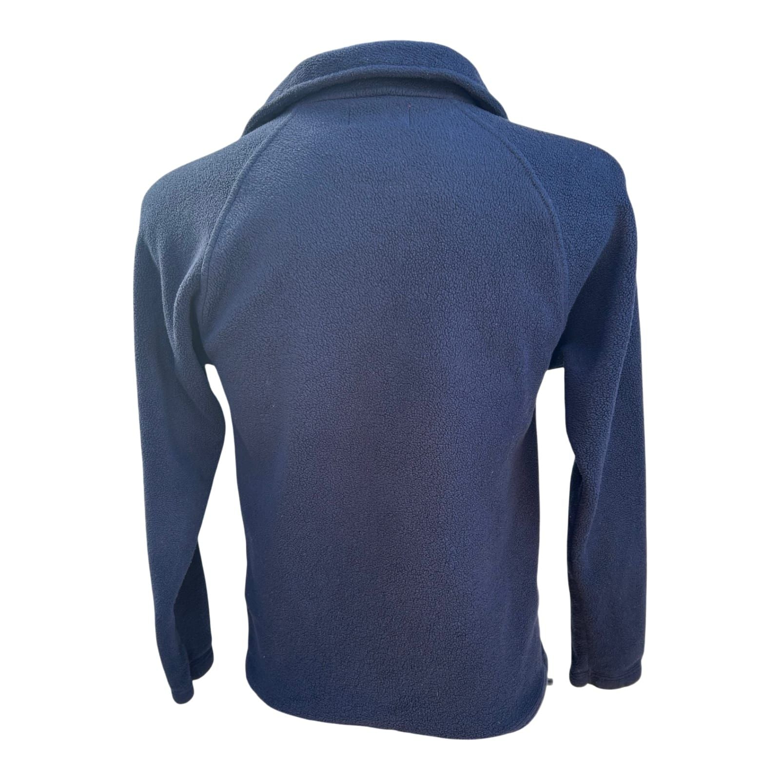 Kappa Fleecepullover Herren Gr S Dunkelblau Halbzip Logo Stick Warm Weich Klassisch