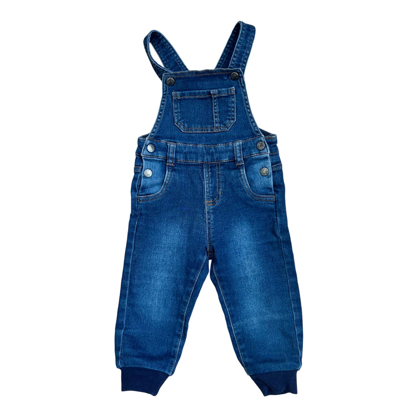 Lupilu Baby Jungen Latzhose Gr 80 Denim Blau Baumwollmix Verstellbare Träger