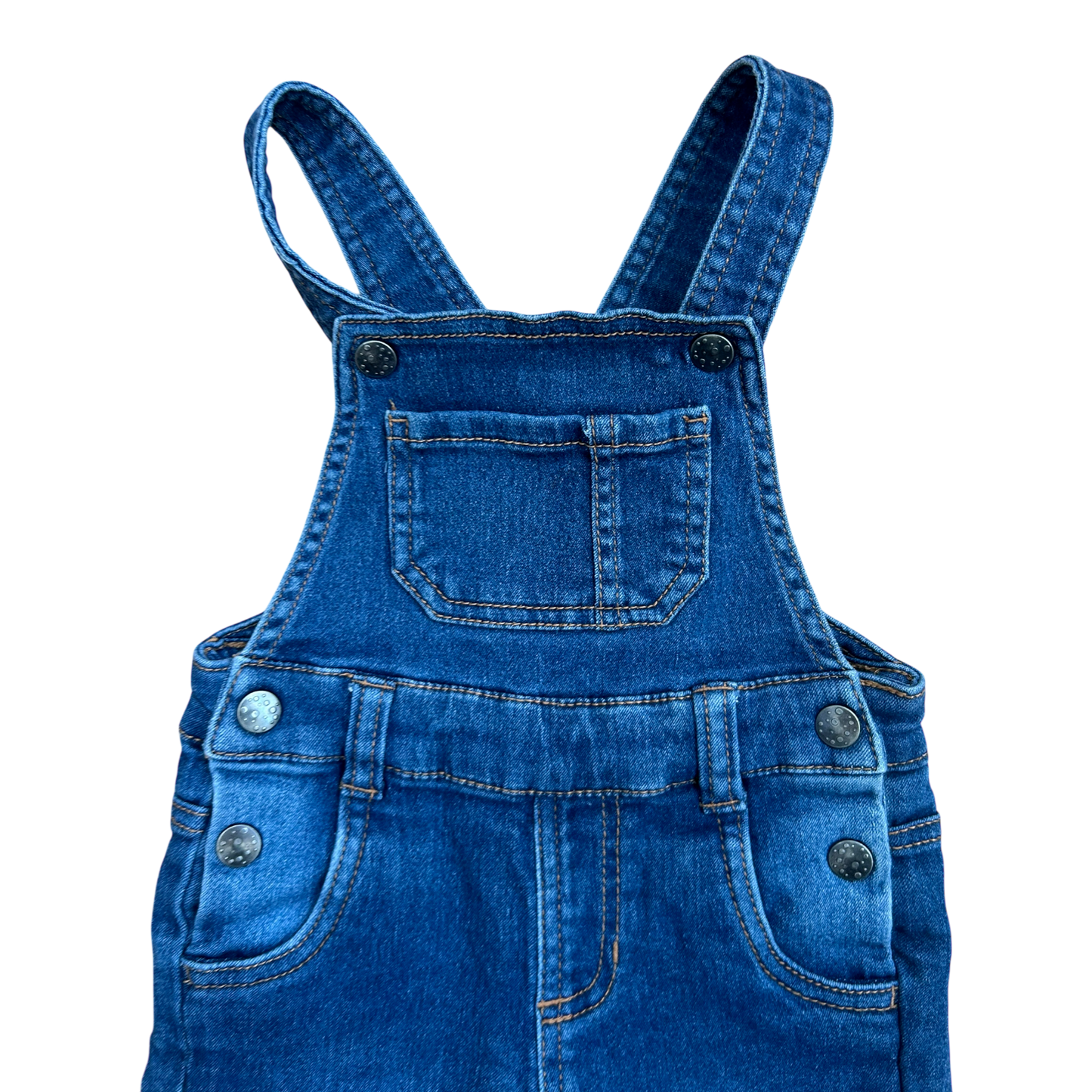 Lupilu Baby Jungen Latzhose Gr 80 Denim Blau Baumwollmix Verstellbare Träger
