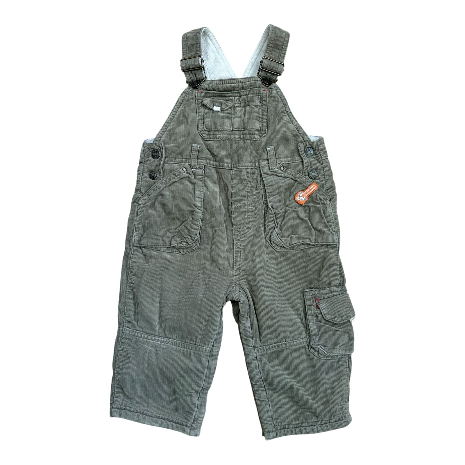 Babyclub Baby Jungen Latzhose Gr 80 Braun Beige Gefüttert Baumwolle Winter