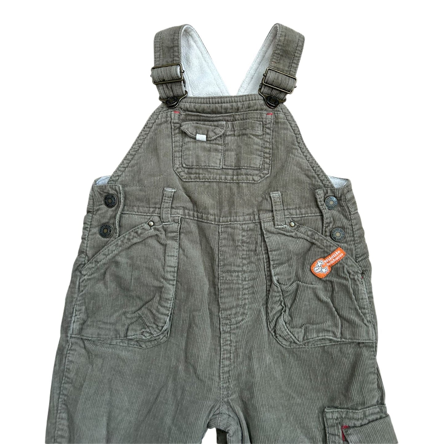 Babyclub Baby Jungen Latzhose Gr 80 Braun Beige Gefüttert Baumwolle Winter