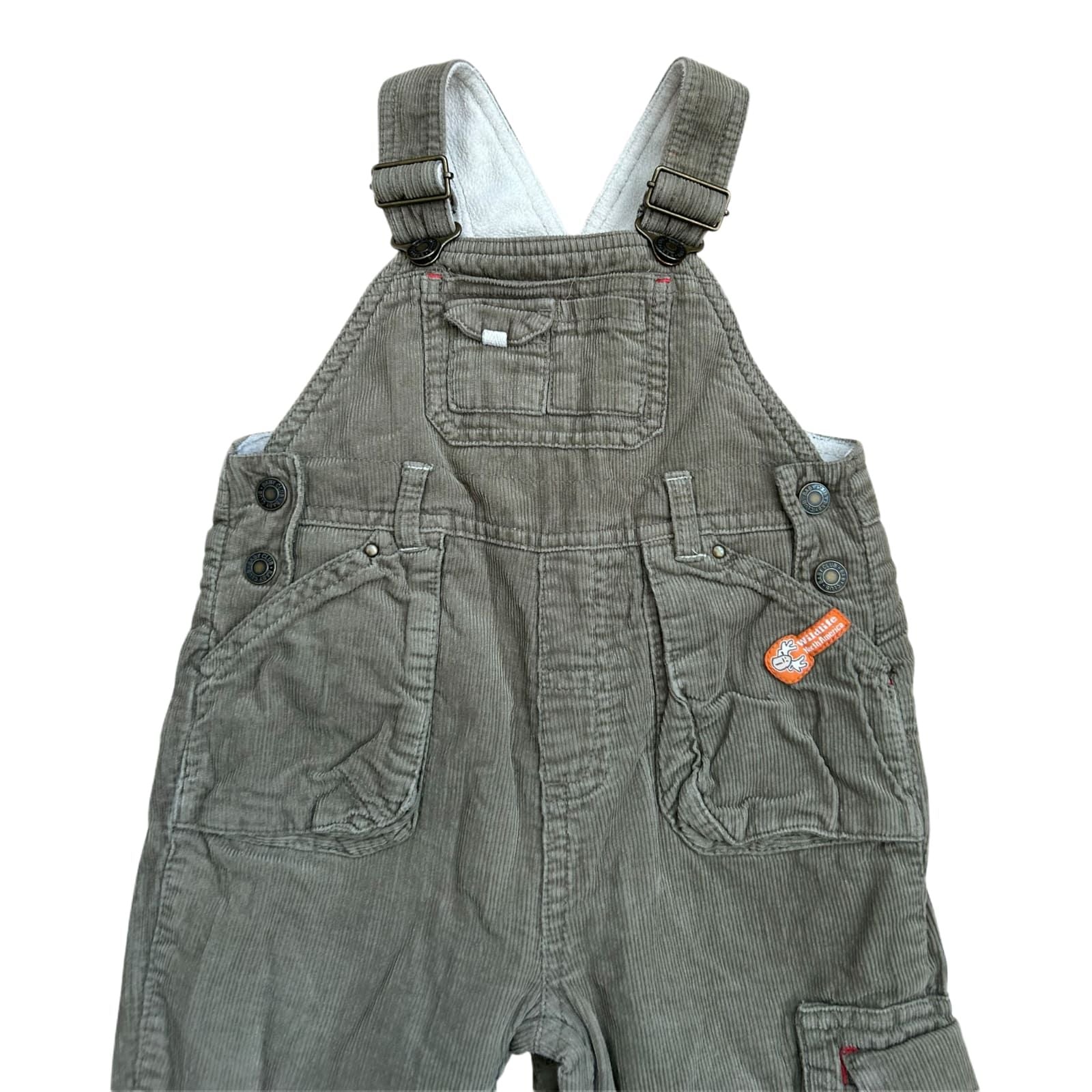 Babyclub Baby Jungen Latzhose Gr 80 Braun Beige Gefüttert Baumwolle Winter