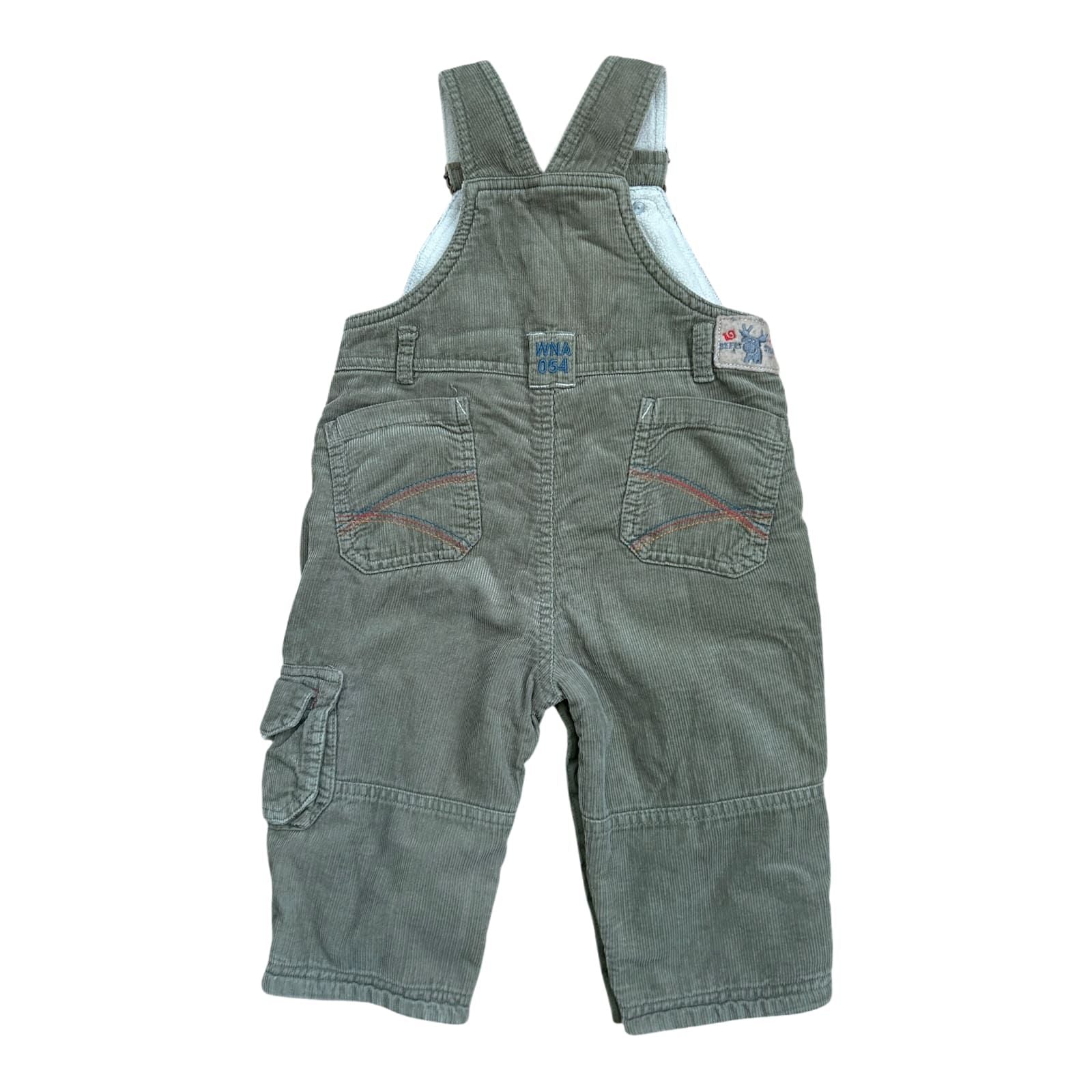 Babyclub Baby Jungen Latzhose Gr 80 Braun Beige Gefüttert Baumwolle Winter