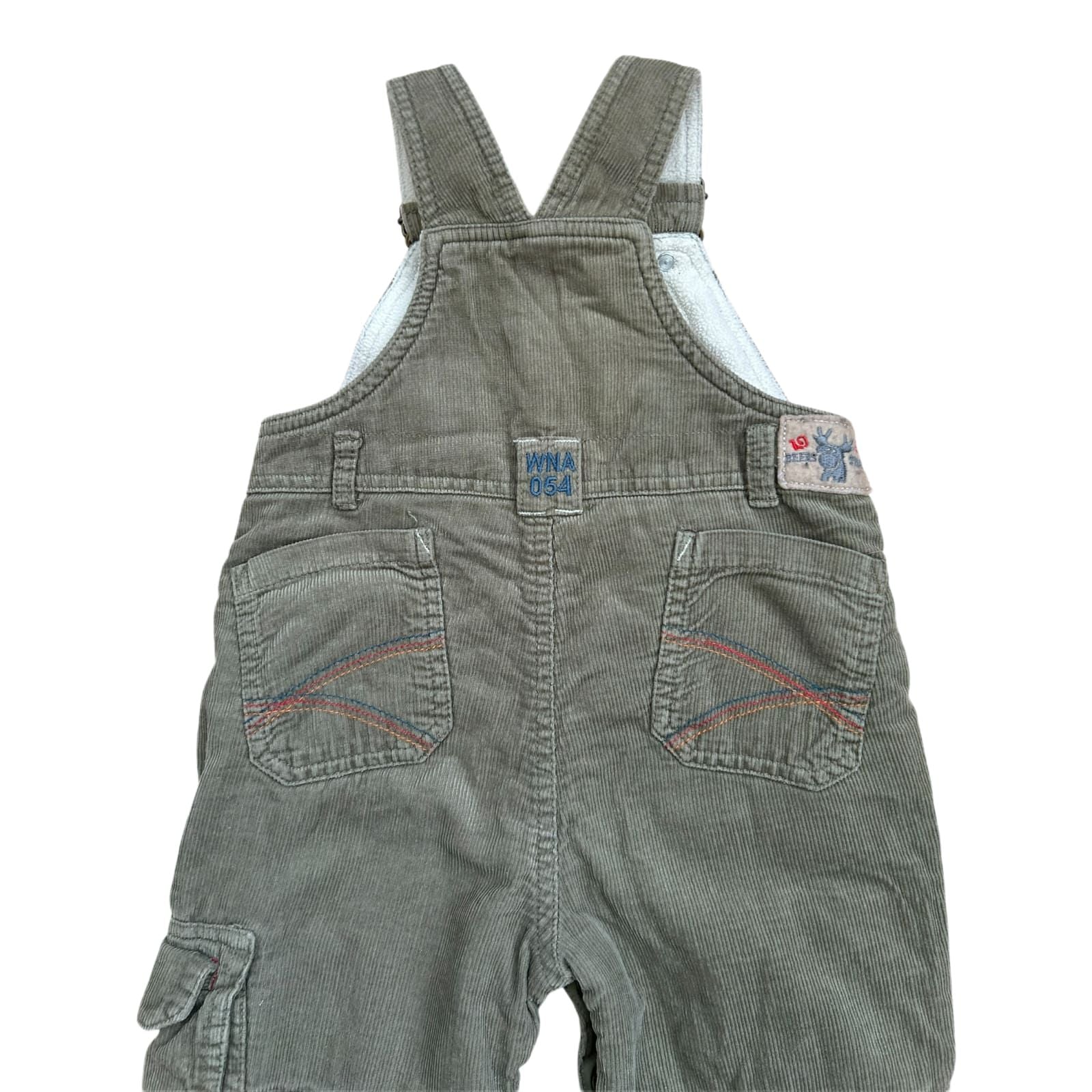 Babyclub Baby Jungen Latzhose Gr 80 Braun Beige Gefüttert Baumwolle Winter