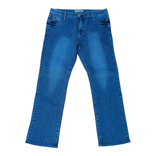 Red Rose Jeans Damen Gr 46 Blau Stretch Bootcut Denim Baumwolle Elegant Chic