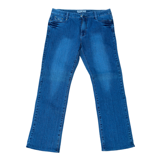 Red Rose Jeans Damen Gr 46 Blau Stretch Bootcut Denim Baumwolle Elegant Chic