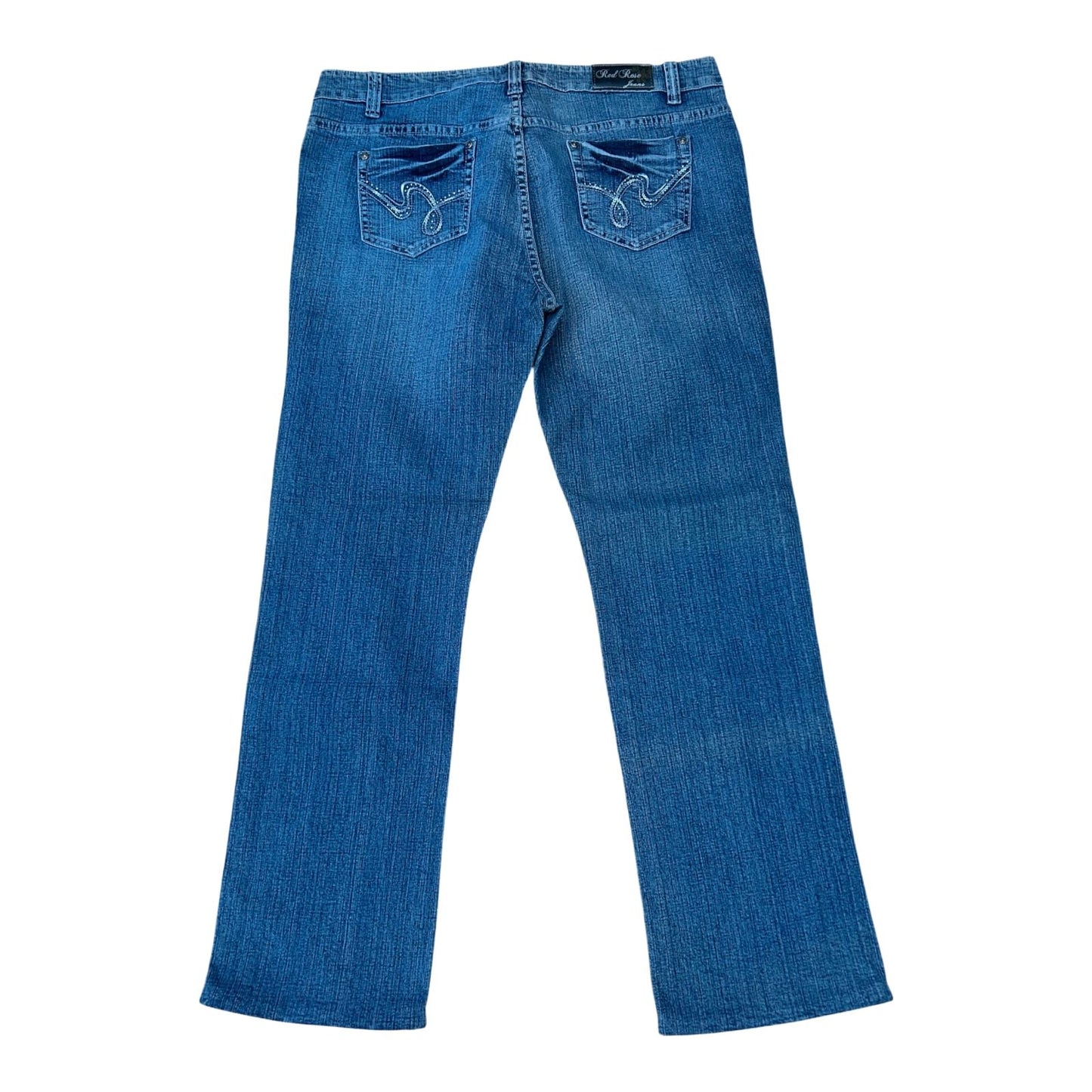Red Rose Jeans Damen Gr 46 Blau Stretch Bootcut Denim Baumwolle Elegant Chic