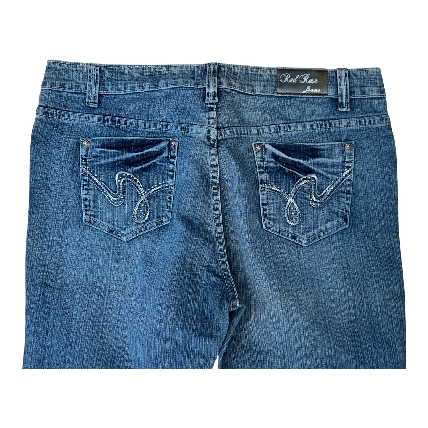 Red Rose Jeans Damen Gr 46 Blau Stretch Bootcut Denim Baumwolle Elegant Chic