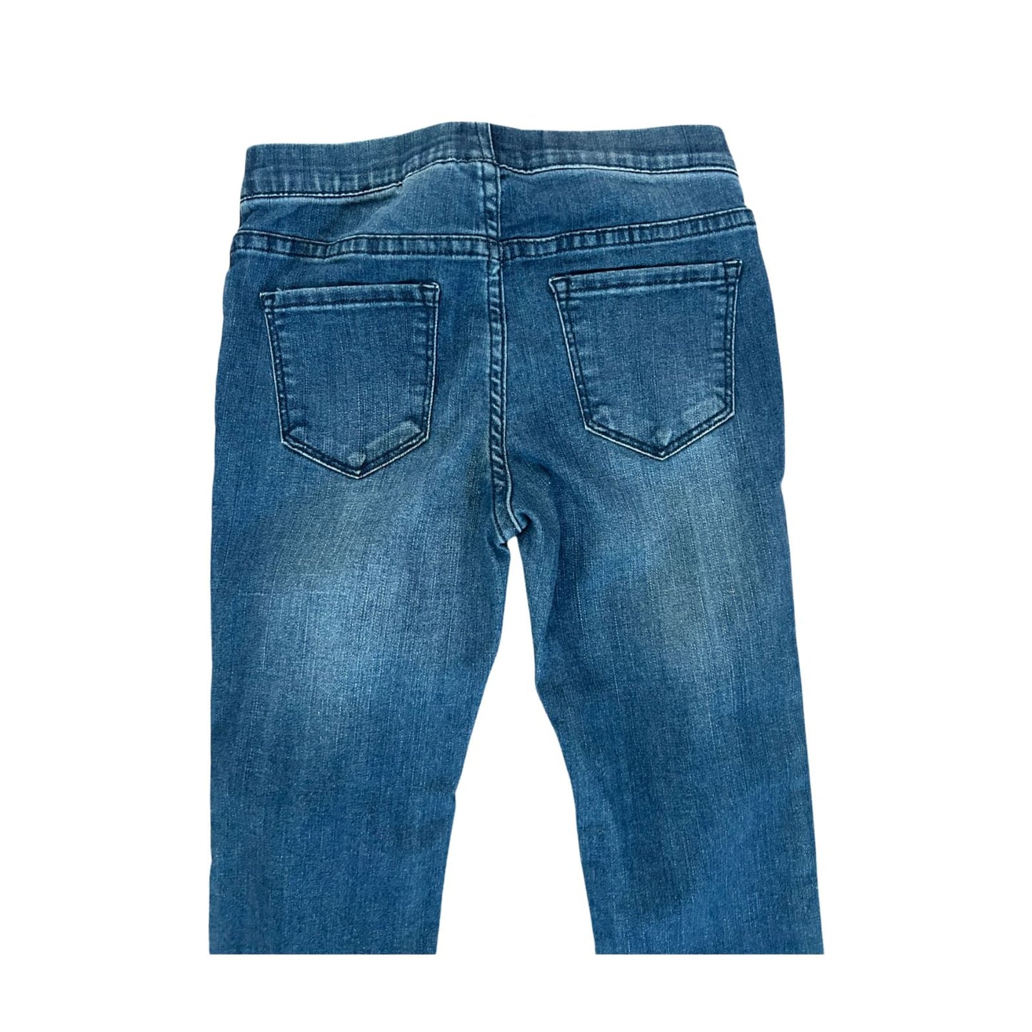 H&M Mädchen Leggings Gr 122 Blau Stretch Jeansoptik Slim Basic Kinder Hose