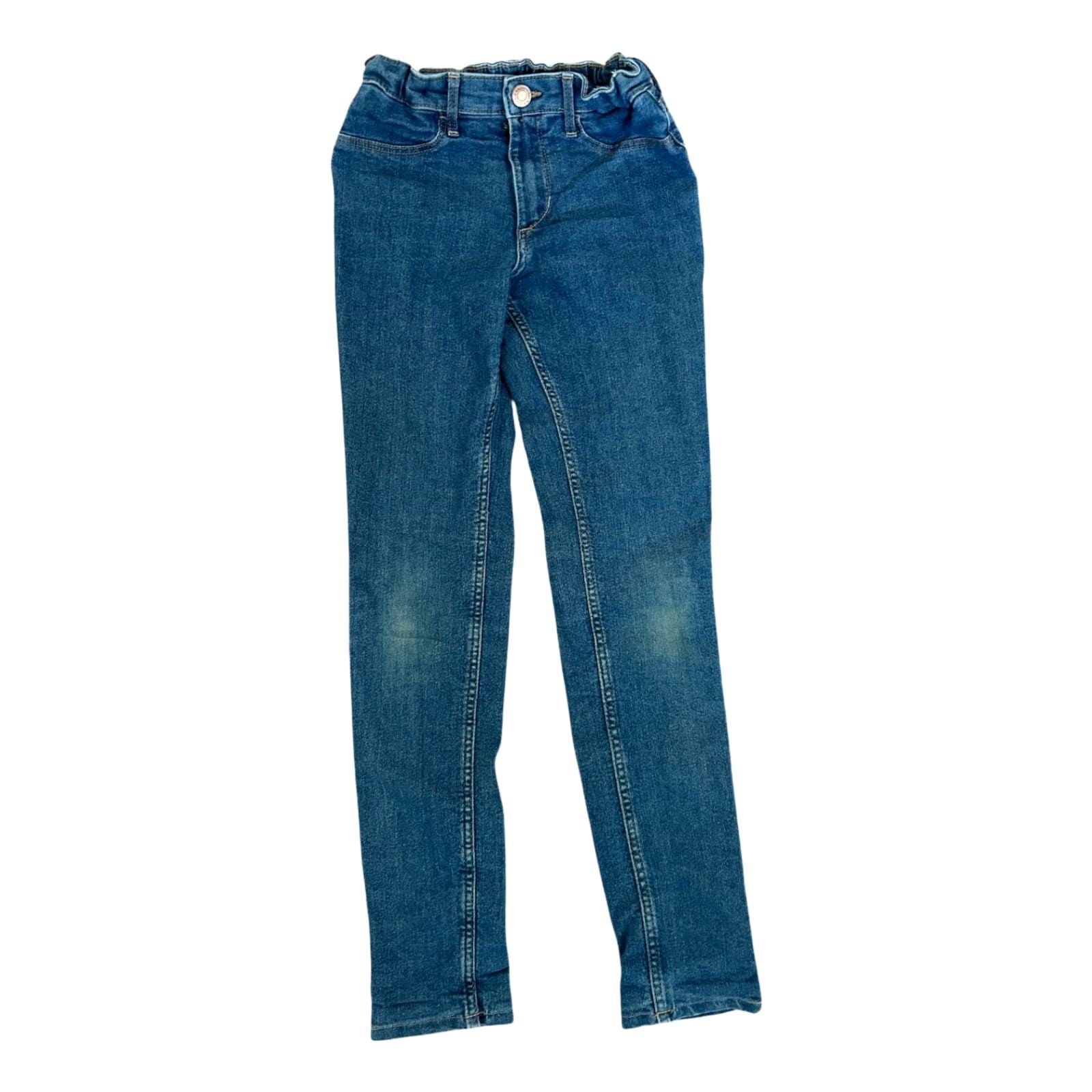 H&M Thermo Jeans Mädchen Gr 128 Skinny Fit Stretch Winterhose Kinder
