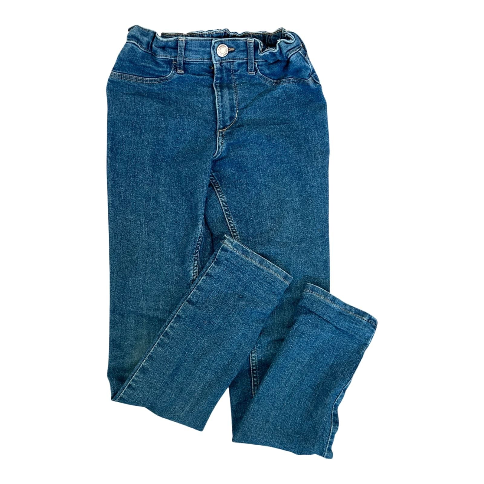 H&M Thermo Jeans Mädchen Gr 128 Skinny Fit Stretch Winterhose Kinder
